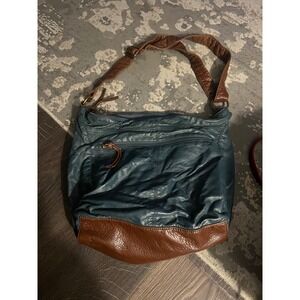 Bueno Hobo Bag Crossbody Purse Shoulder Bag Everyday‎ Blue Brown